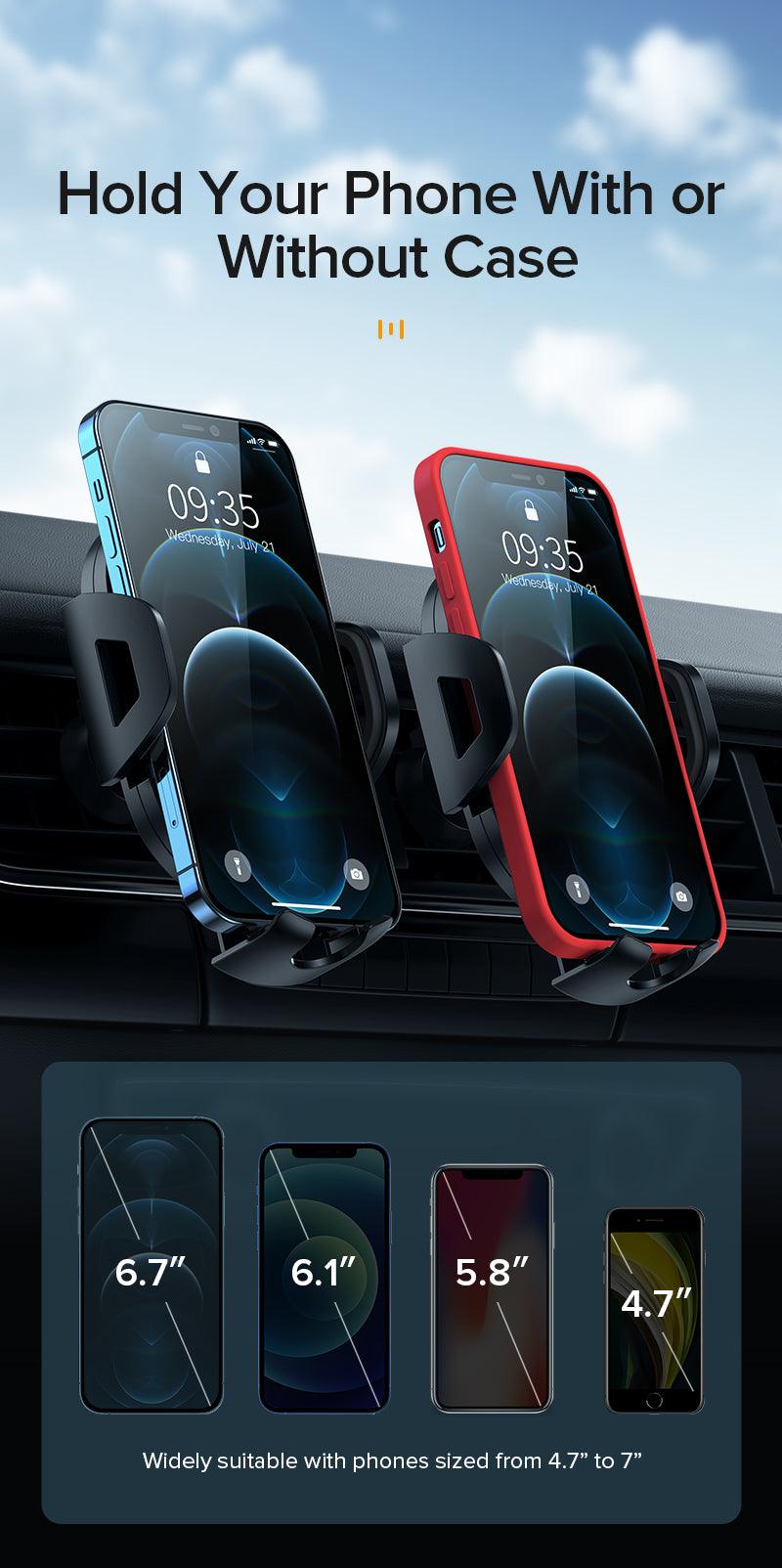 Braço Retrátil Suporte Carro Universal 360 ° Apto para Iphone 13 12 Pro Max e Xiaomi - Safari Mendonn